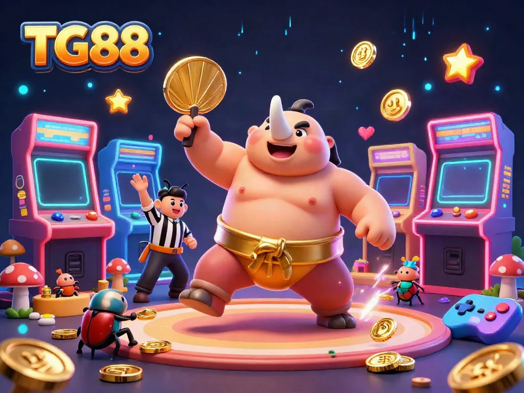 Experience the spirited action at TG88 with a beetle champion and exciting gaming elements.