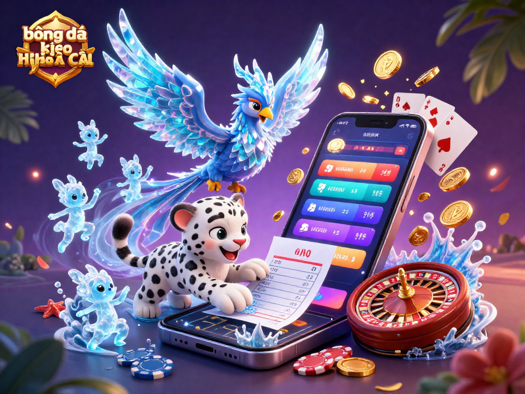 Experience the ultimate sports betting excitement with bóng đá kèo nhà cái, featuring dynamic characters and casino elements.
