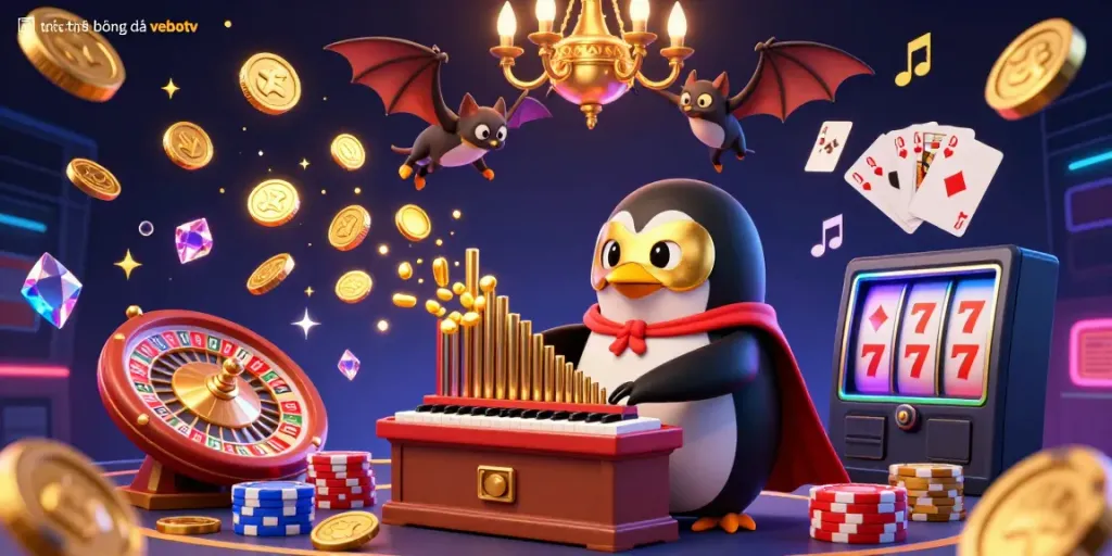 Join the excitement of live betting with trực tiếp bóng đá vebotv as the vibrant animated characters create a lively sports betting atmosphere.
