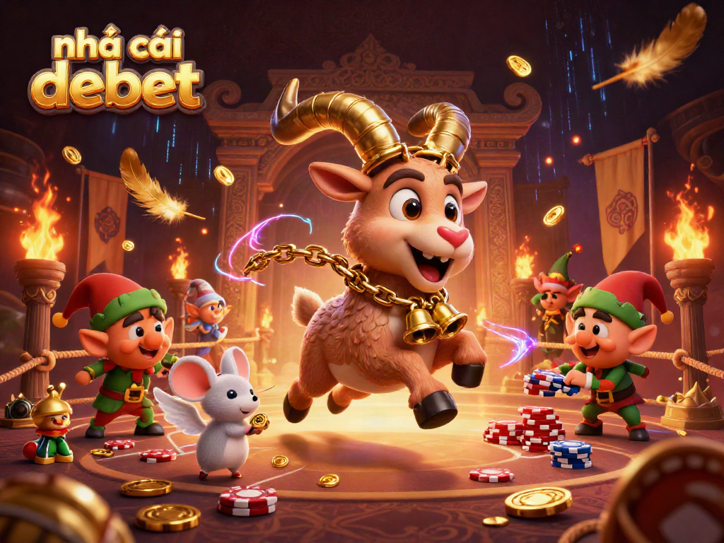 Experience the thrill of nhà cái debet in a vibrant, dynamic casino scene full of excitement and action.