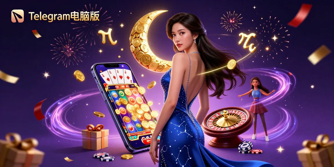 在Telegram电脑版中参与刺激的游戏，享受华丽的赌场场景，装饰着绚丽的老虎机游戏和黄金奖品。