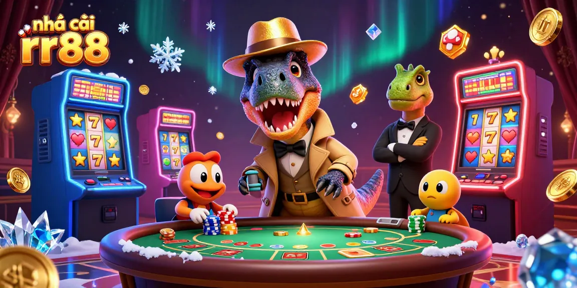 Betting with nhà cái rr88: A velociraptor card counter gets caught at a blackjack table.