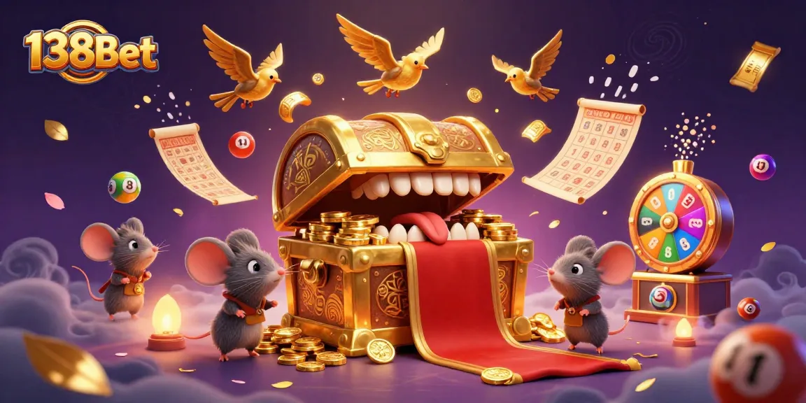 Experience thrilling wins at 138Bet with vibrant lottery balls and dynamic gaming elements.